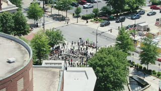 Aerials over George Floyd protest in Greenville