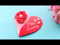 Beautiful Handmade Anniversary Card Idea / DIY Greeting  Cards for Anniversary/ valentine's day card