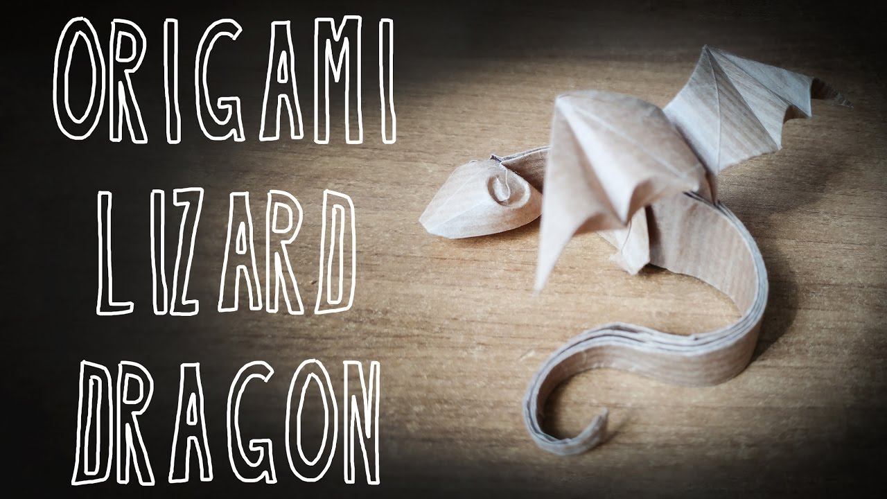 Origami Baby Lizard Dragon (Riccardo Foschi) YouTube