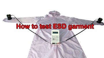How to test ESD garment