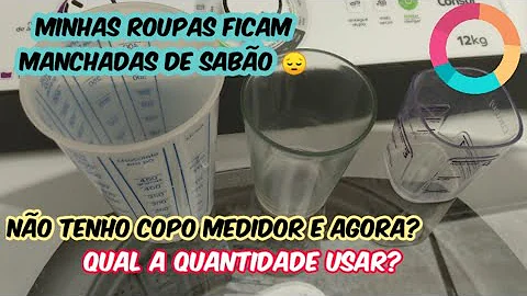 Qual a quantidade certa de sabão em pó?