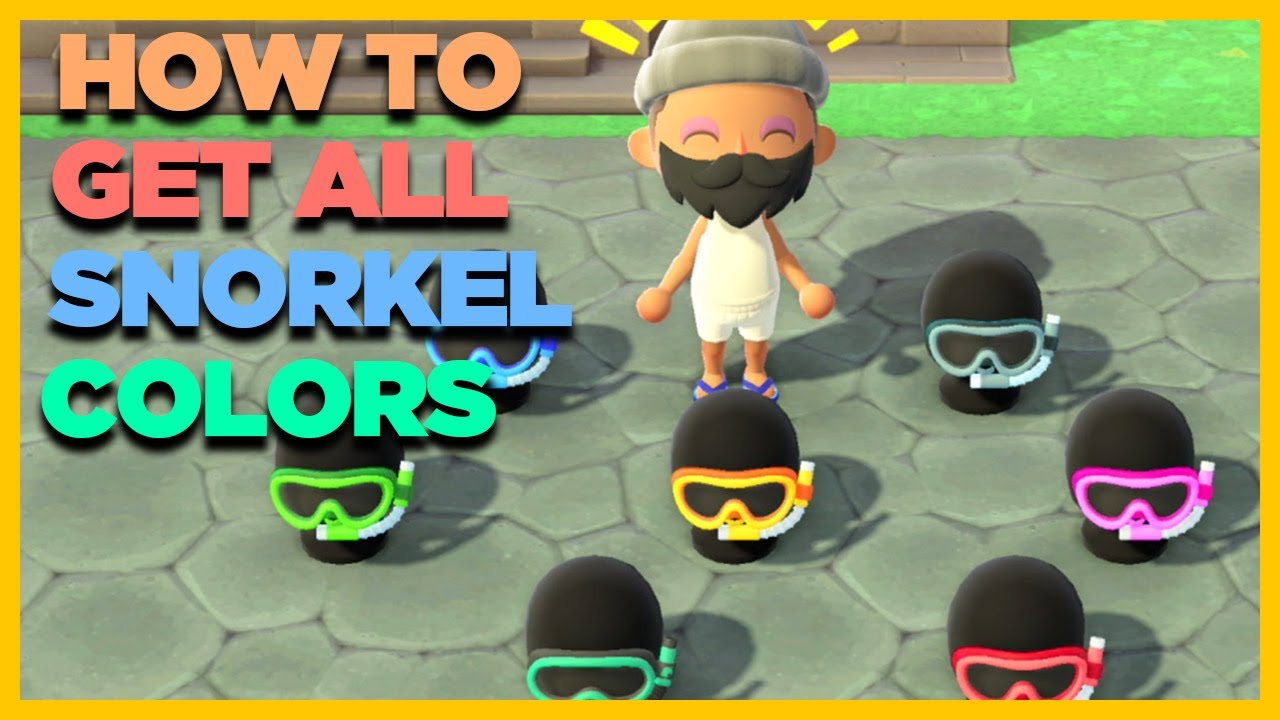 How To Get All Snorkel Mask Colors in Animal Crossing New Horizons