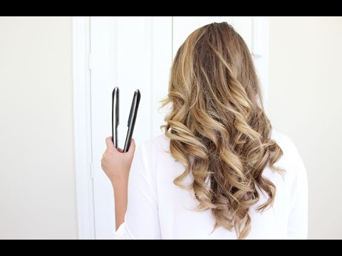 How To Curl Your Hair With A Flat Iron | Long Lasting - YouTube