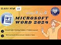 Microsoft Word 2024 Table Editing: Select, Grids, Rows, and Columns