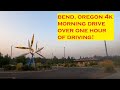 Bend, Oregon | 4k Driving Tour |  Over One Hour of Driving Sunday Morning