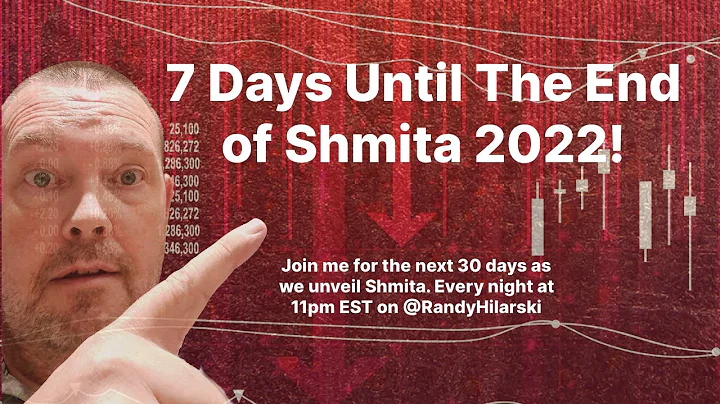 Day 7 Countdown to The End of Shmita 2022.