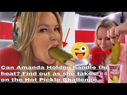 Amanda Holden Takes on the Hot Pickle Challenge on Live Radio!