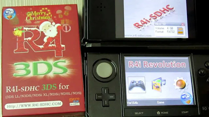R4 3DS - R4i SDHC 3DS V4.5 Works Fine on 3DS (XL) Ver 4.5.0-10U.flv
