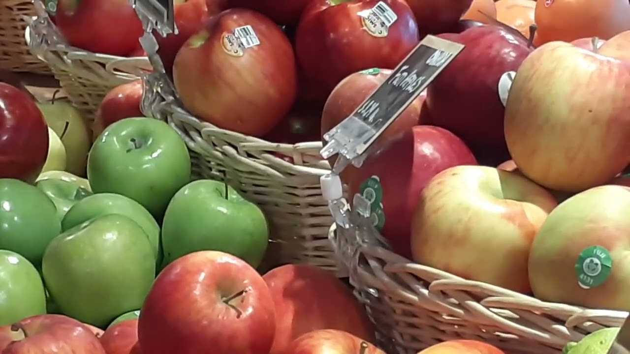 New apples are they red and green at Eataly at Sherway Gardens Mall