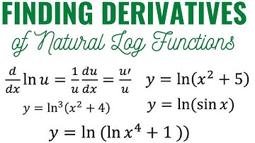 Finding Derivatives of Natural Log Functions