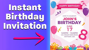 How To Make A Birthday Invitation Card With AI