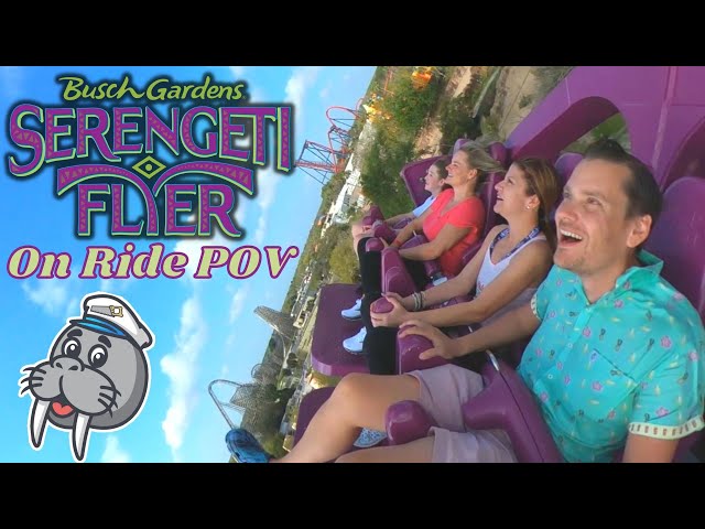 Busch Gardens' new record-breaking swing ride, Serengeti Flyer