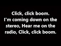 saliva - click click boom (lyrics)