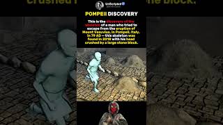 DISCOVERY OF A VESUVIUS ERUPTION VICTIM IN POMPEII ITALY