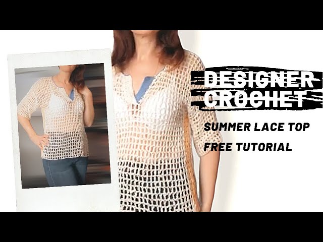 Crochet Summer Top lace Mesh Fashion 2021 Brunello Cucinelli