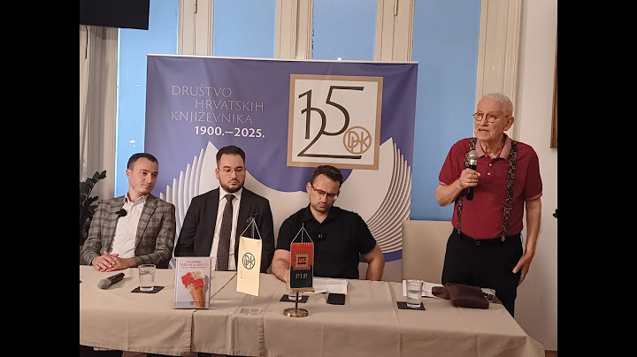 Predstavljanje knjige Matije Štahana - Duševni sladoled - Društvo hrvatskih književnika I. dio