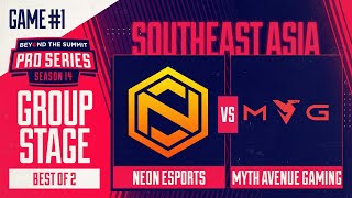 Neon vs MAG Game 1 - BTS Pro Series 14 SEA: Groups w/ BluScale & Otomo
Neon Esports vs Myth Avenue Gaming, Game 1 - BTS Pro Series 14 Southeast Asia: Group Stage w/ BluScale & Otomo
Follow BTS on social media:
Twitter: https://twitter.com/BTSdota
Twitch: https://www.twitch.tv/beyondthesummit
Instagram: https://www.instagram.com/beyondthesummittv/
YouTube: https://www.youtube.com/beyondthesummit
Discord: https://discord.gg/BTS
Website: http://beyondthesummit.tv Watch live at https://www.twitch.tv/beyondthesummit Neon vs MAG Game 1 - BTS Pro Series 14 SEA: Groups w/ BluScale & Otomo