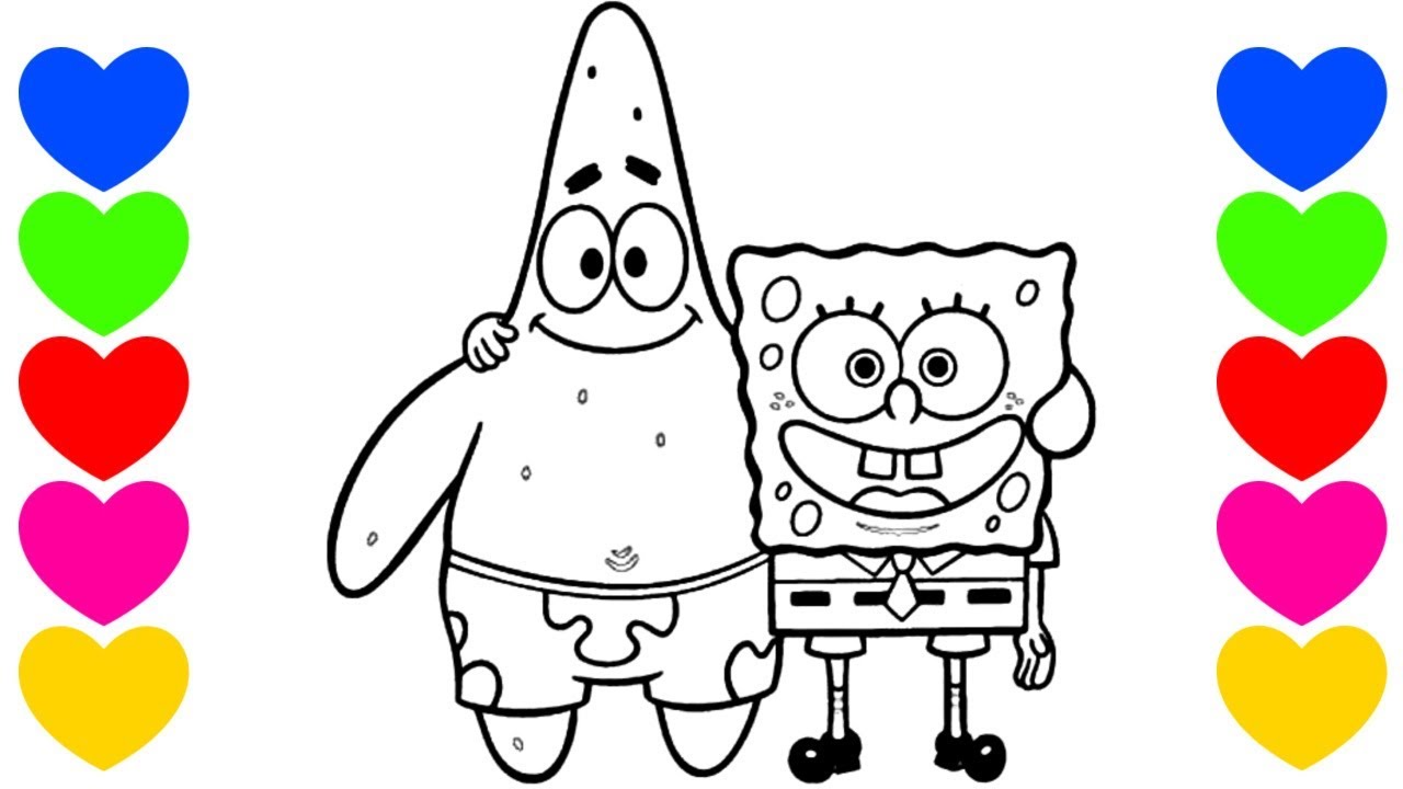 Bob esponja para colorir