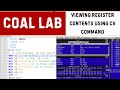 COAL LAB | Viewing Register Contents in DOSBox | General Purpose Registers| CV Command in DOSBox