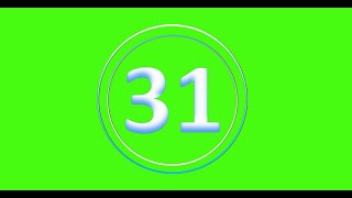 CountDown 31s - (Greenscreen, Sound Effect, No Copy Right)