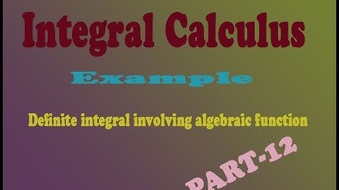 VTU Engineering Maths 1 Integral calculus integral involving algebraic function  example (PART-12)