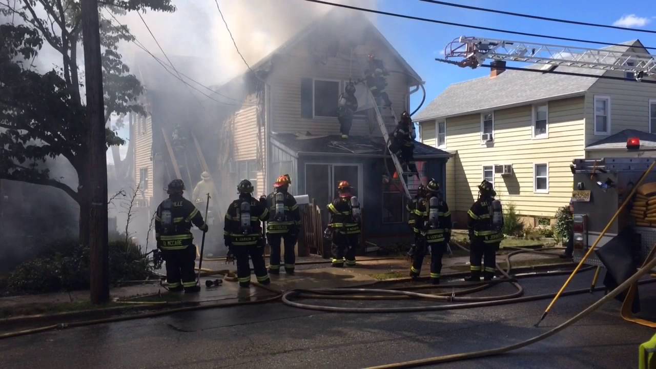 Firefighters battle Sayreville house fire YouTube