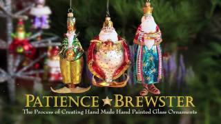 Patience Brewster Hand Made Hand Painted Glass Ornaments