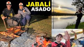 JABALÍ A LA PARRILLA🔥Campamento, pesca, cocina. Mazaruca Entre Rios