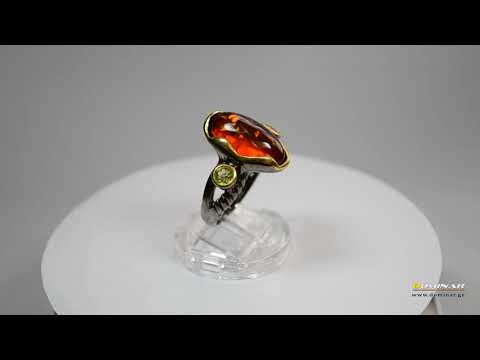 ნატურალური ქარვა, ჩასმული ბეჭედში