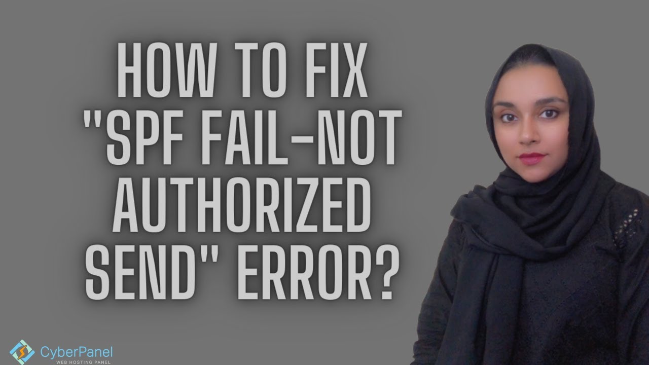 How to Fix "spf fail not authorized send" YouTube