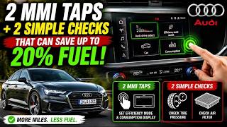 MMI Settings + 2 Simple Checks That Can Save Up to 20% Fuel | Audi Fuel Saving Secrets