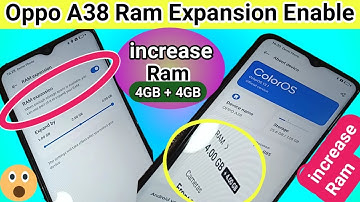 Oppo A38 ram expansion // How to increase ram oppo A38