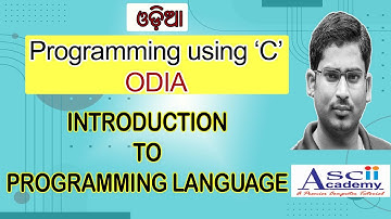 Introduction to programming language || ODIA || Rajkumar