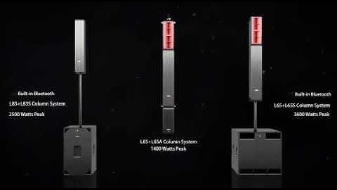 Audio Center - L Series - Compact Portable Active Column System