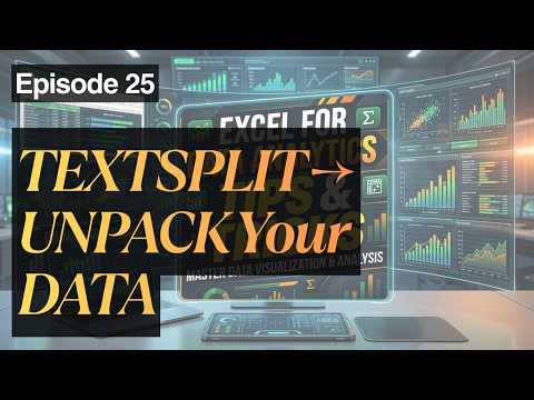 The Smart Way to Split Text in Excel 🧠 TEXTSPLIT
