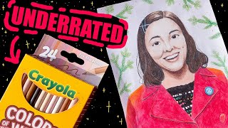 The Most UNDERRATED art supply? | Drawing a Realistic Portrait with Crayola Colored Pencils