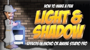 A few techniques for creating light and shadow effects in Anime Studio Pro or MOHO Pro 12