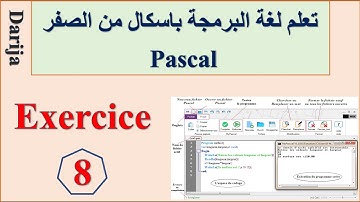 Exercice 8 Langage de programmation _ Pascal_ لغة البرمجة