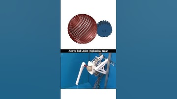 Active Ball Joint Mechanism Base on Spherical Gear #engineering #mechanism #3ddesign #cad