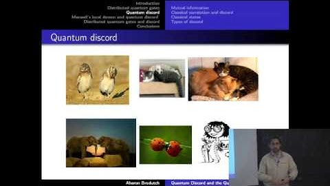 Quantum Discord (Aharon Brodutch, 11/29/2011)