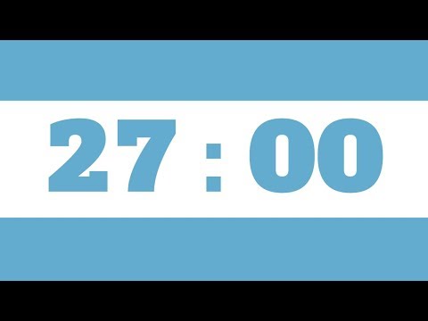 Set timer for 27 minutes