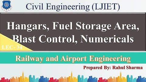 Lec-34_Hangars, Blast Control, Numericalsl Railway and Airport Engineering l Civil Engineering