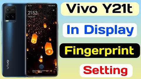 Vivo Y21t Display Fingerprint Setting || Vivo Y21t Display Fingerprint Lock Kaise Lagaye