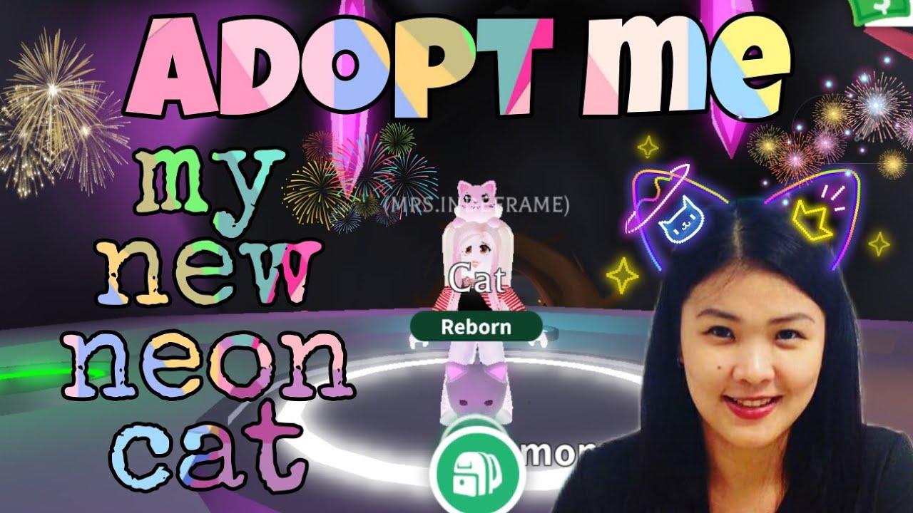 NEON CAT -MY NEW NEON CAT AT ADOPT ME - MAKING NEON - ROBLOX - YouTube