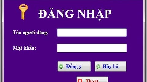 Tạo Form đăng nhập kết nối cơ sở dữ liệu SQL - Lập trình C# căn bản