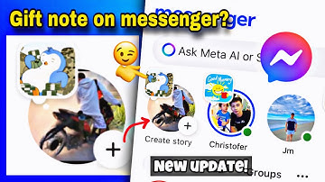 How to have gift note on messenger || New features on messenger 2025!