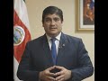 Carlos Alvarado Quesada, President of Costa Rica | Recovery Plan for the World