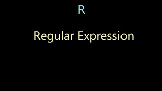 regular expression in R