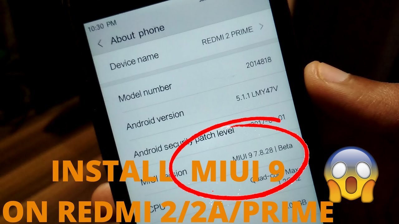How To Install Miui 9 On Redmi 2 2a Prime Youtube