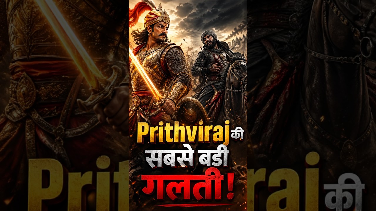 🤯पृथ्वीराज चौहान की वो भूल जिसने इतिहास पलट दिया😯 #PrithvirajChauhan#MohammadGhori#BattleOfTarain